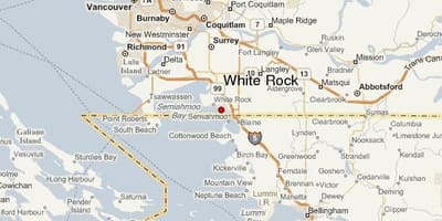 Térkép white rock vancouver