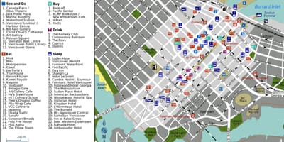 Yaletown vancouver térkép